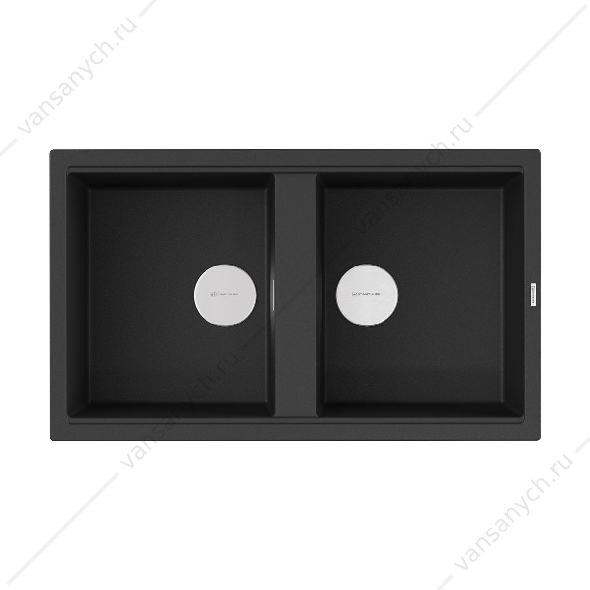 Мойка Omoikiri Kitagawa 86-2-GB Artceramic/графит Omoikiri (Япония) купить в Тюмени (Ван Саныч™)