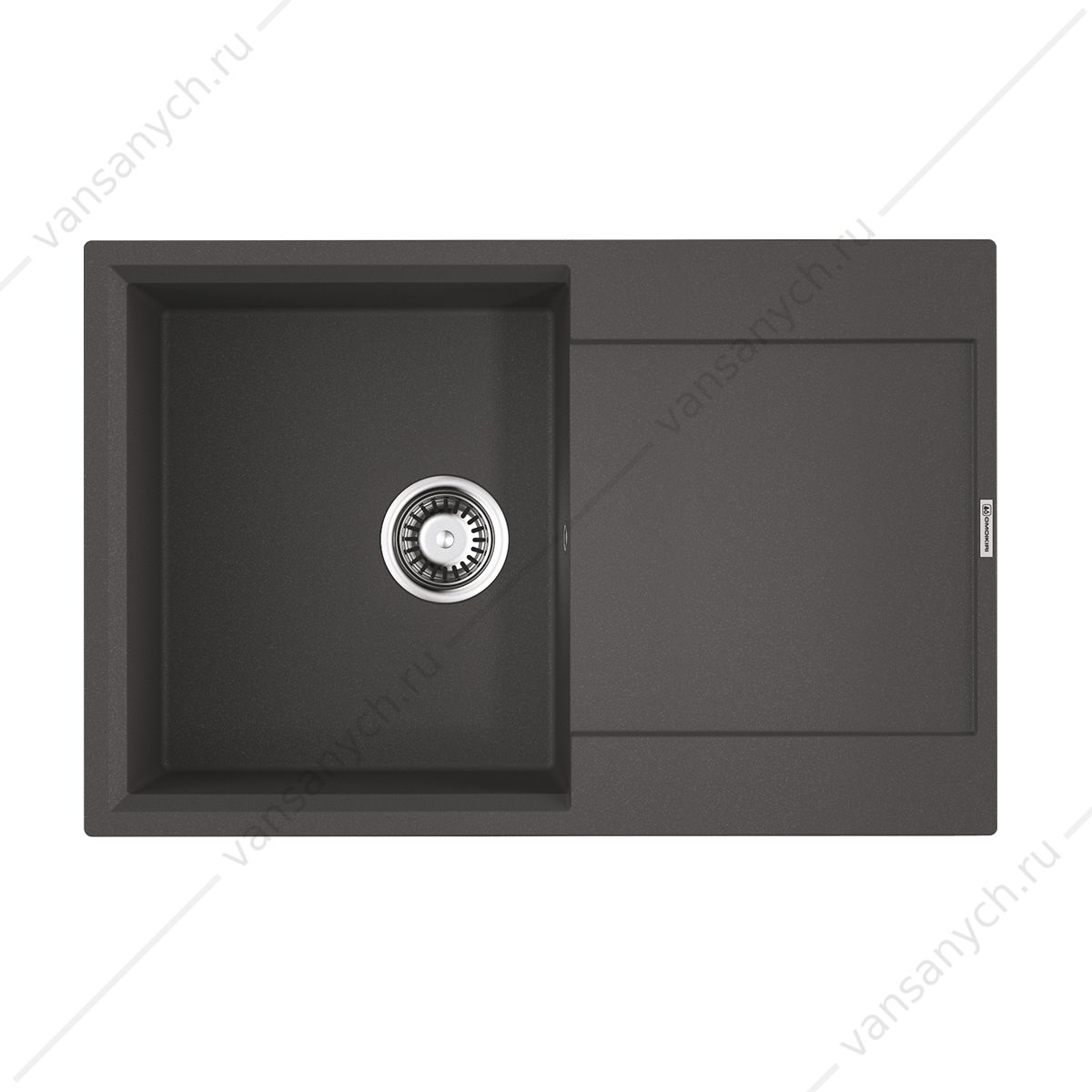 Мойка Omoikiri Daisen 78T-PL Tetogranit/платина Omoikiri (Япония) купить в Тюмени (Ван Саныч™)