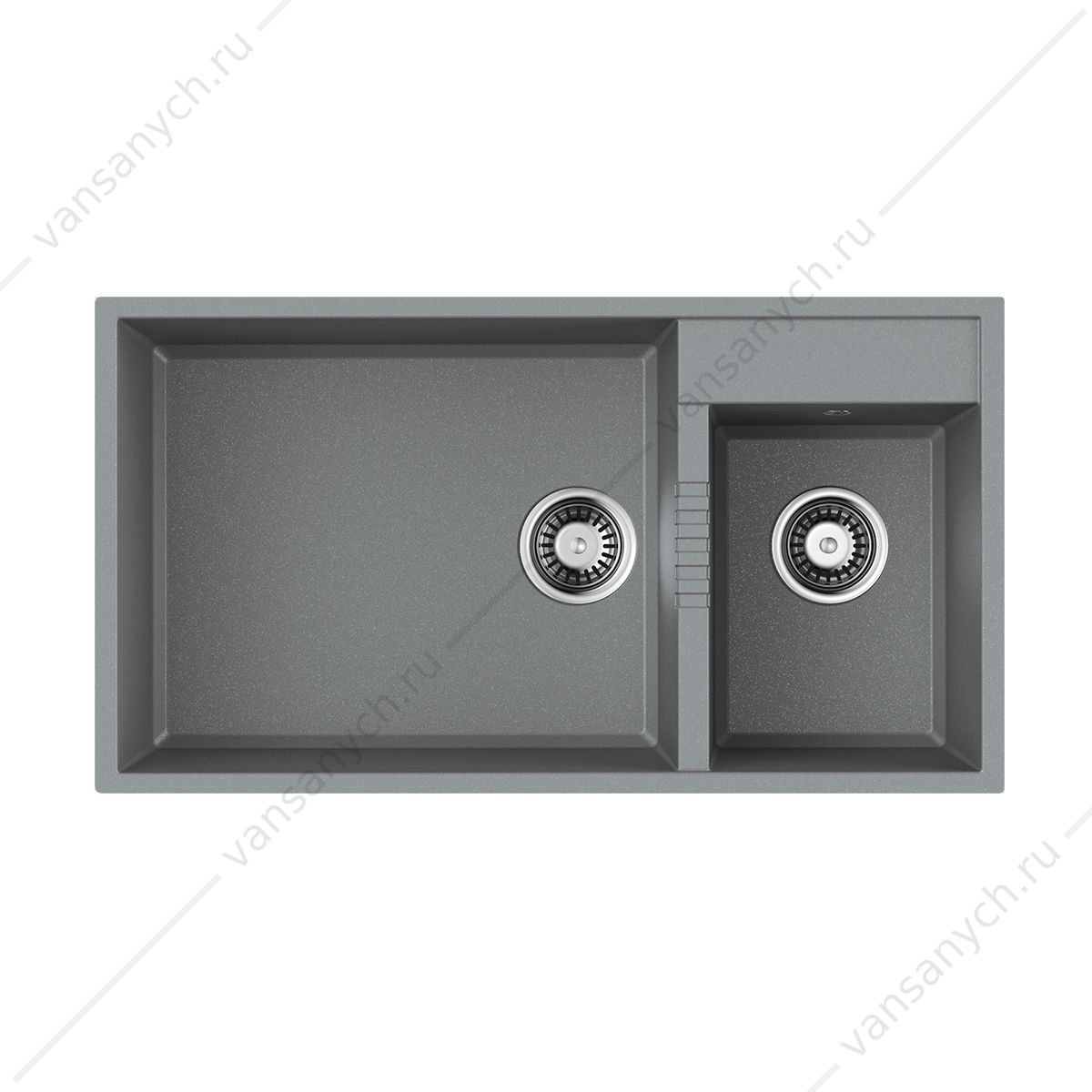Мойка Omoikiri Tedori 85-2-U-GR Tetogranit/leningrad grey Omoikiri (Япония) купить в Тюмени (Ван Саныч™)