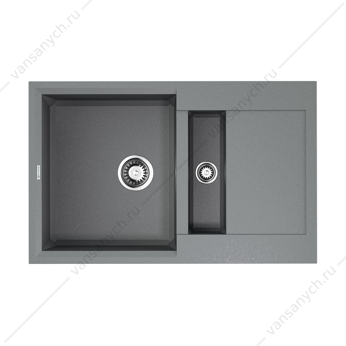 Мойка Omoikiri Sakaime 78-2-GR Tetogranit/leningrad grey Omoikiri (Япония) купить в Тюмени (Ван Саныч™)
