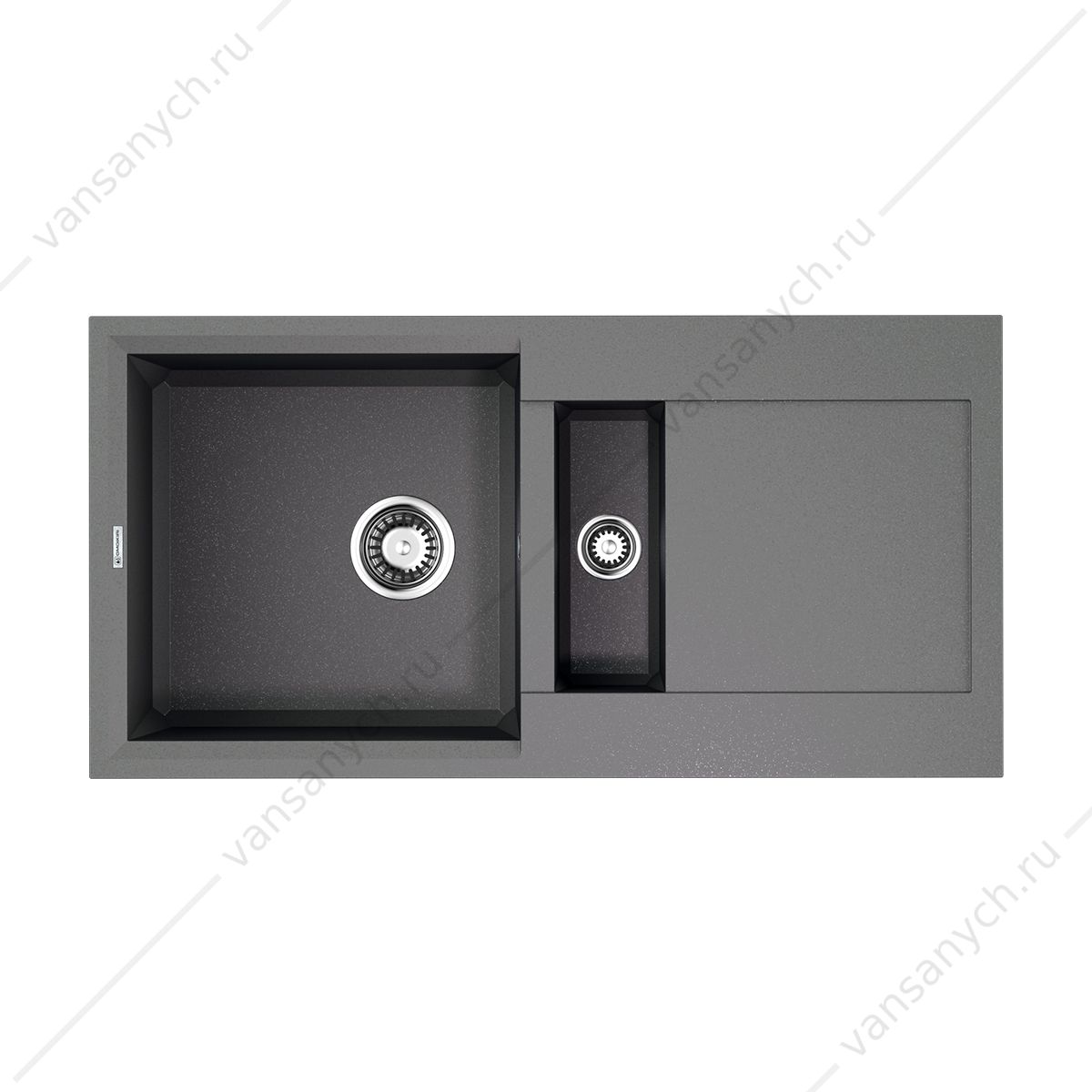 Мойка Omoikiri Sakaime 86-2-GR Tetogranit/leningrad grey Omoikiri (Япония) купить в Тюмени (Ван Саныч™)