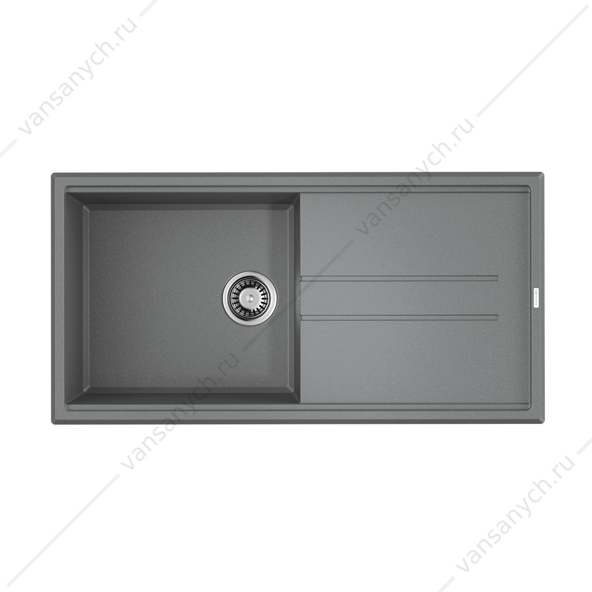 Мойка Omoikiri Tedori 100-GR Tetogranit/leningrad grey Omoikiri (Япония) купить в Тюмени (Ван Саныч™)
