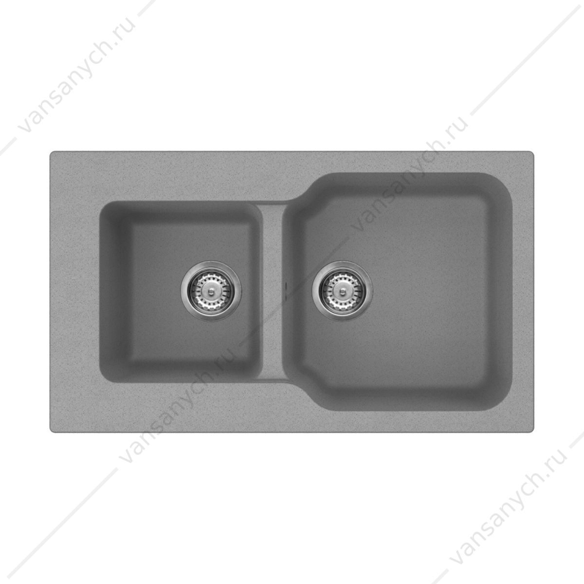 Мойка Omoikiri Maru 86-2-GR Tetogranit/leningrad grey Omoikiri (Япония) купить в Тюмени (Ван Саныч™)
