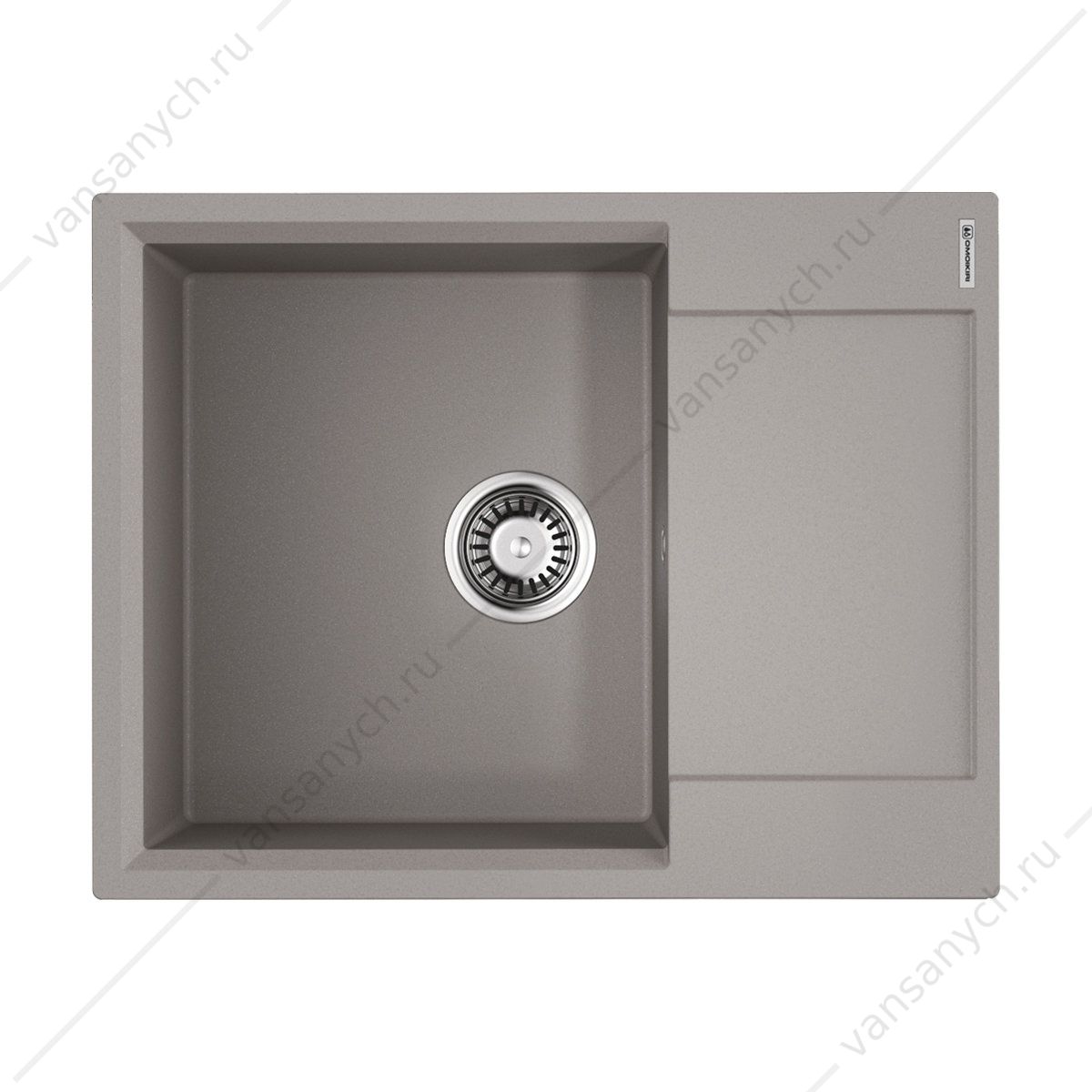 Мойка Omoikiri Daisen 65T-GR Tetogranit/leningrad grey Omoikiri (Япония) купить в Тюмени (Ван Саныч™)