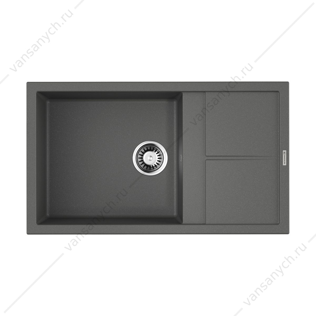 Мойка Omoikiri Sumi 86-PL Tetogranit/платина Omoikiri (Япония) купить в Тюмени (Ван Саныч™)