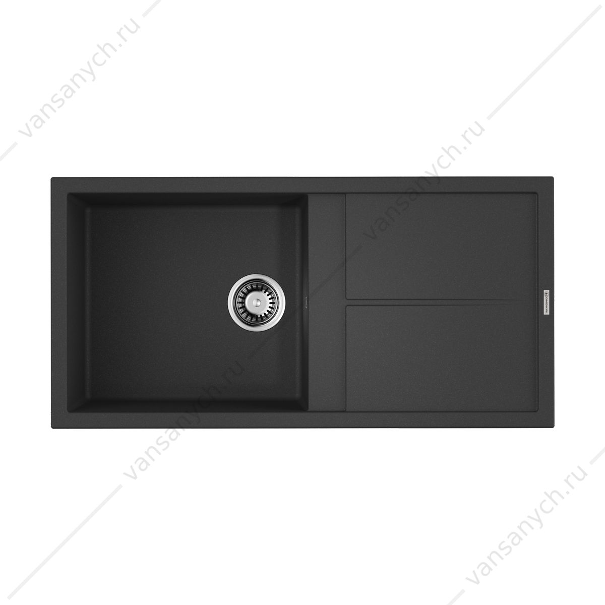 Мойка Omoikiri Sumi 100-BL Tetogranit/черный Omoikiri (Япония) купить в Тюмени (Ван Саныч™)