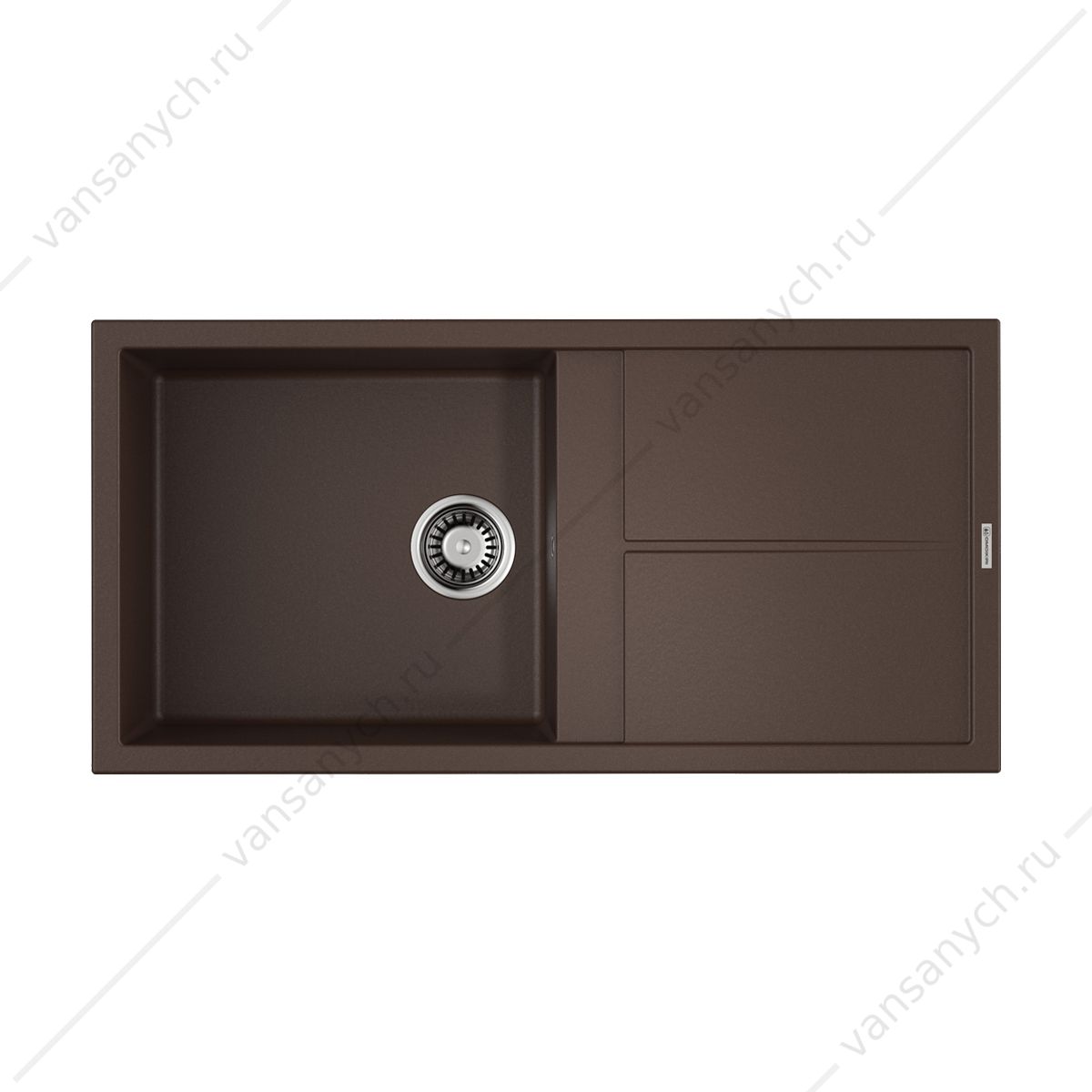 Мойка Omoikiri Sumi 100-DC Tetogranit/темный шоколад Omoikiri (Япония) купить в Тюмени (Ван Саныч™)