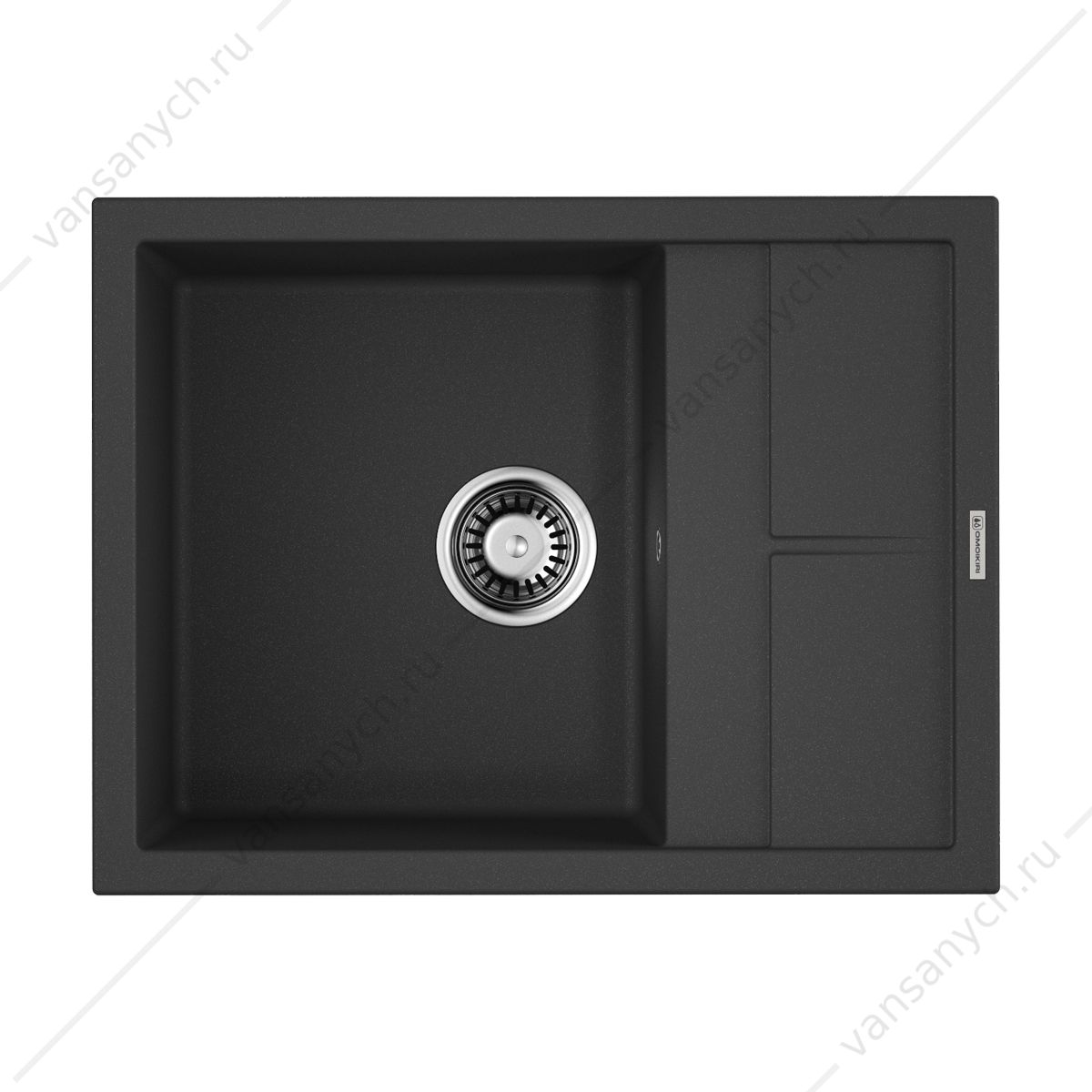 Мойка Omoikiri Sumi 65-BL Tetogranit/черный Omoikiri (Япония) купить в Тюмени (Ван Саныч™)