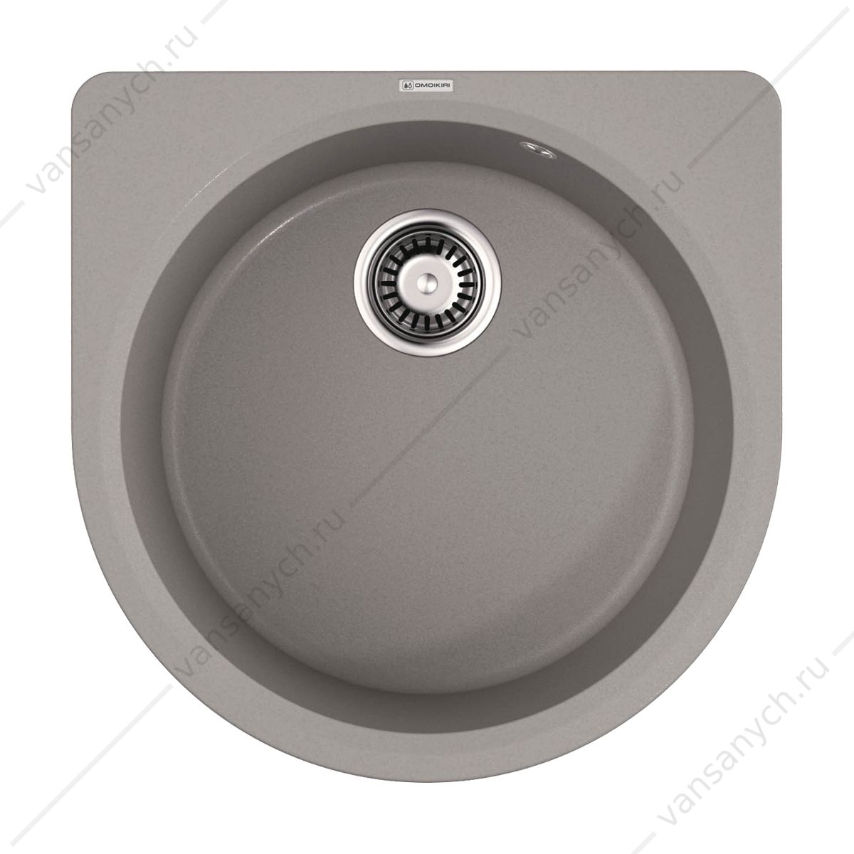 Мойка Omoikiri Akegata 51-GR leningrad grey Omoikiri (Япония) купить в Тюмени (Ван Саныч™)
