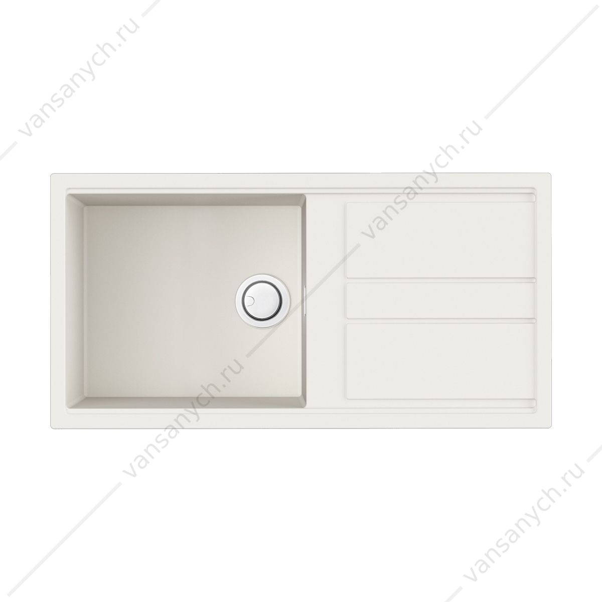 Мойка Omoikiri Kitagawa 100-WH Artceramic/белый Omoikiri (Япония) купить в Тюмени (Ван Саныч™)