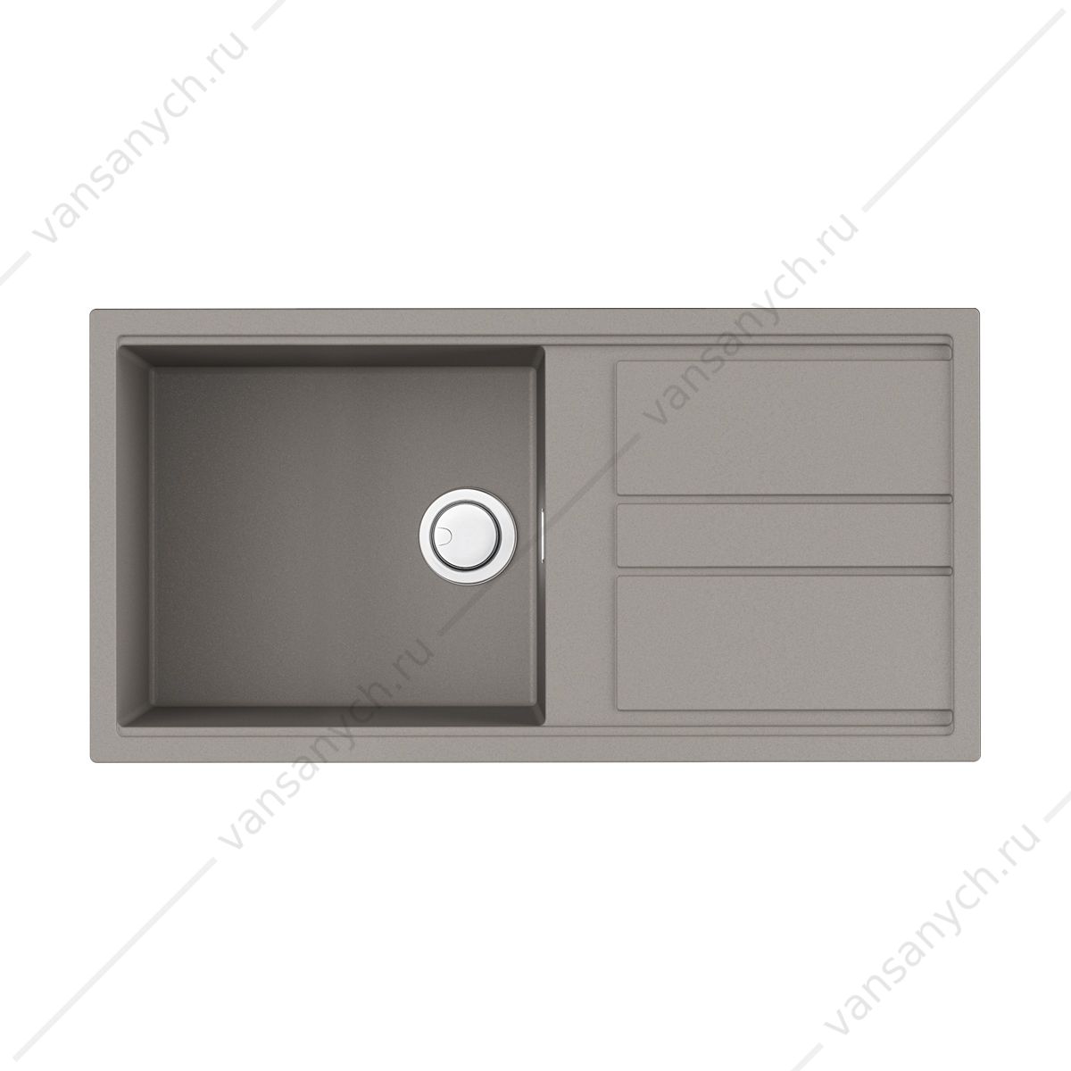 Мойка Omoikiri Kitagawa 100-GR Artceramic/leningrad grey Omoikiri (Япония) купить в Тюмени (Ван Саныч™)