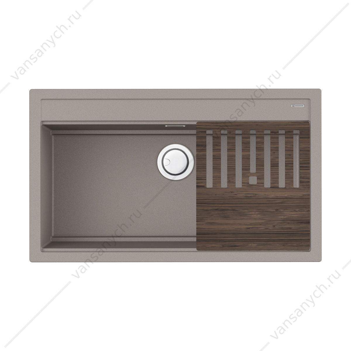 Мойка Omoikiri Kitagawa 86-LB-GR Artceramic/leningrad grey Omoikiri (Япония) купить в Тюмени (Ван Саныч™)