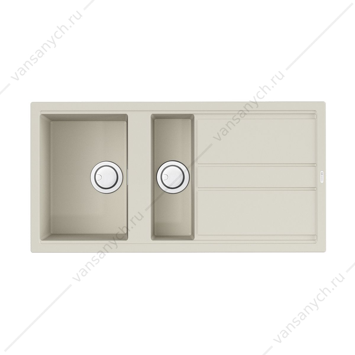 Мойка Omoikiri Kitagawa 100-2-WH Artceramic/белый Omoikiri (Япония) купить в Тюмени (Ван Саныч™)