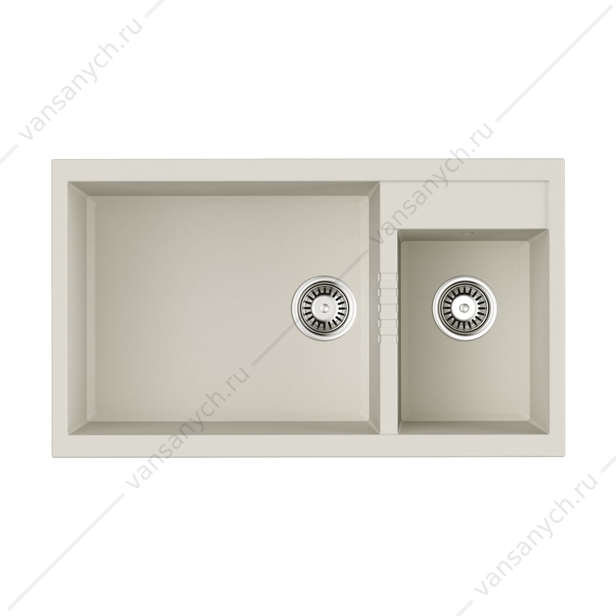 Мойка Omoikiri Tedori 86-2-LB-WH Tetogranit/белый Omoikiri (Япония) купить в Тюмени (Ван Саныч™)