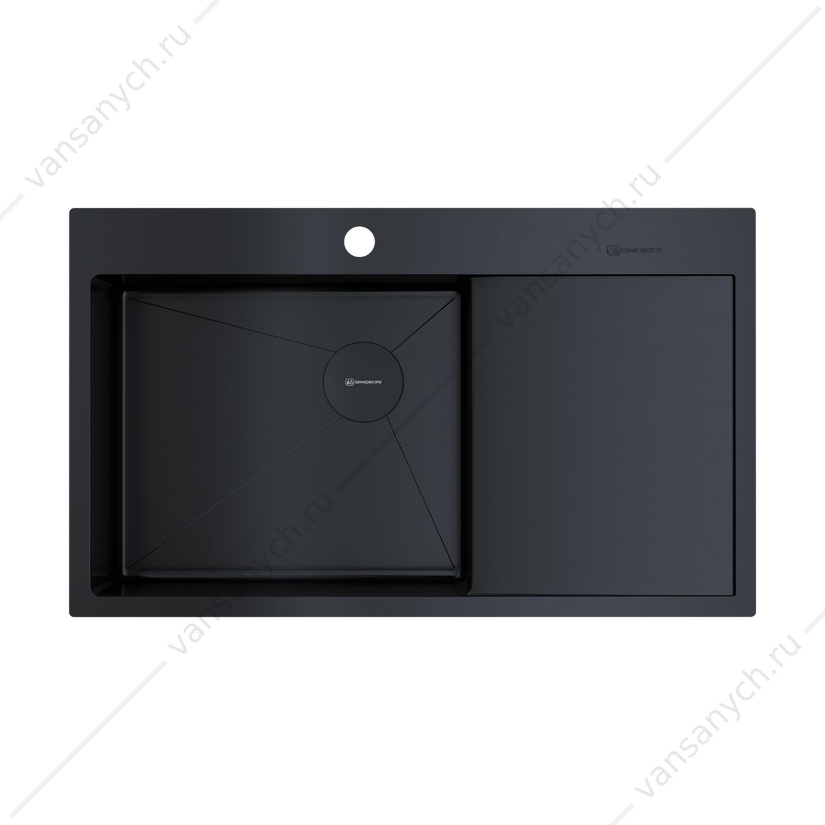 Мойка Omoikiri Akisame 86-L Side-GB графит Omoikiri (Япония) купить в Тюмени (Ван Саныч™)