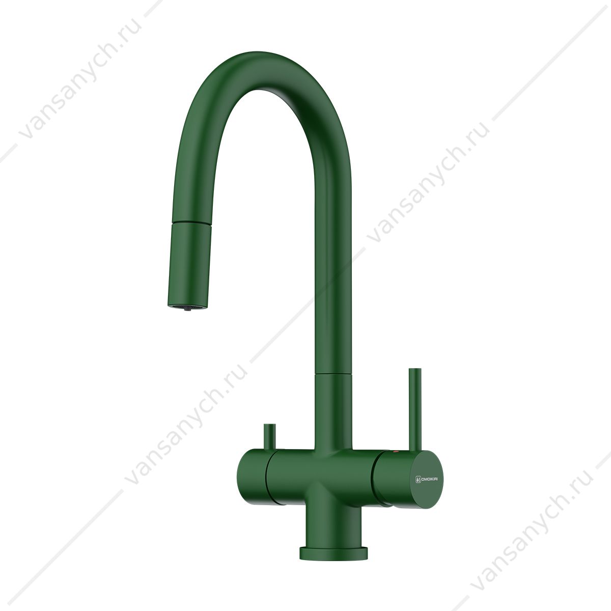 Смеситель для кухни Omoikiri Akita-S-RG латунь/royal green Omoikiri (Япония) купить в Тюмени (Ван Саныч™)