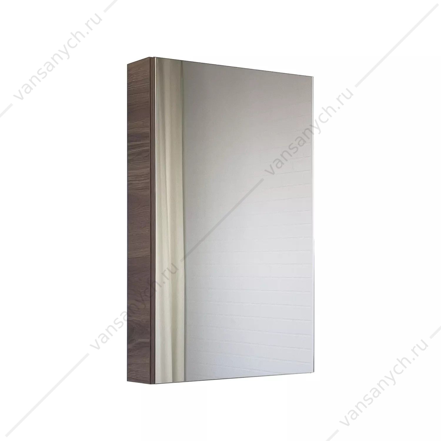 00-00017203 Зеркало-шкаф 50 COMFORTY Дуэт-50 дуб тёмно-коричневый, 00-00017203CF Comforty (Россия) купить в Тюмени (Ван Саныч™)
