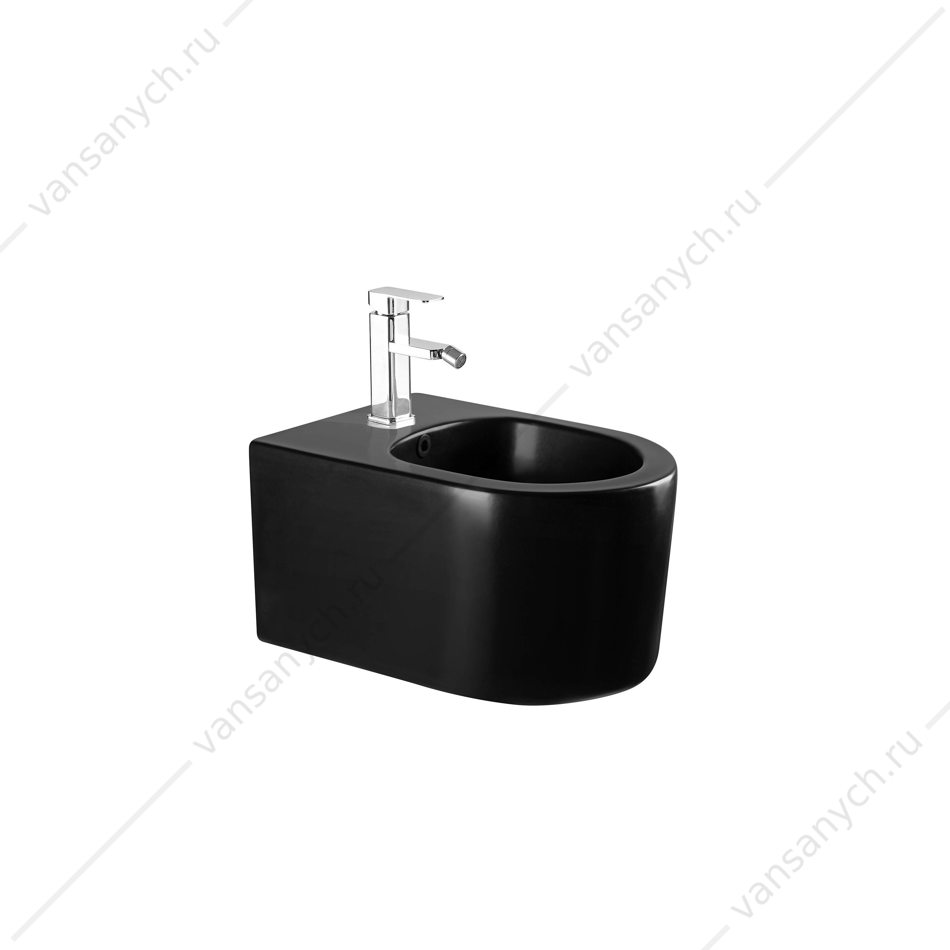 Биде подвесное Aquatek МИЯ AQ1004-MB черный матовый Aquatek (Россия) купить в Тюмени (Ван Саныч™)