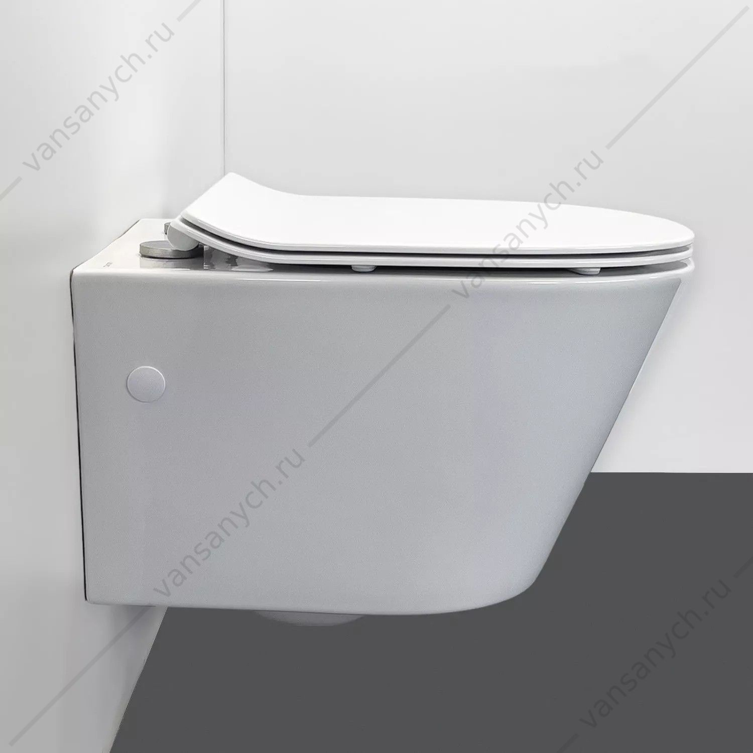 00-00016264 Унитаз безободковый смыв Торнадо с сиденьем микролифт COMFORTY CF3C797WH  белый подвесной Comforty (Россия) купить в Тюмени (Ван Саныч™)