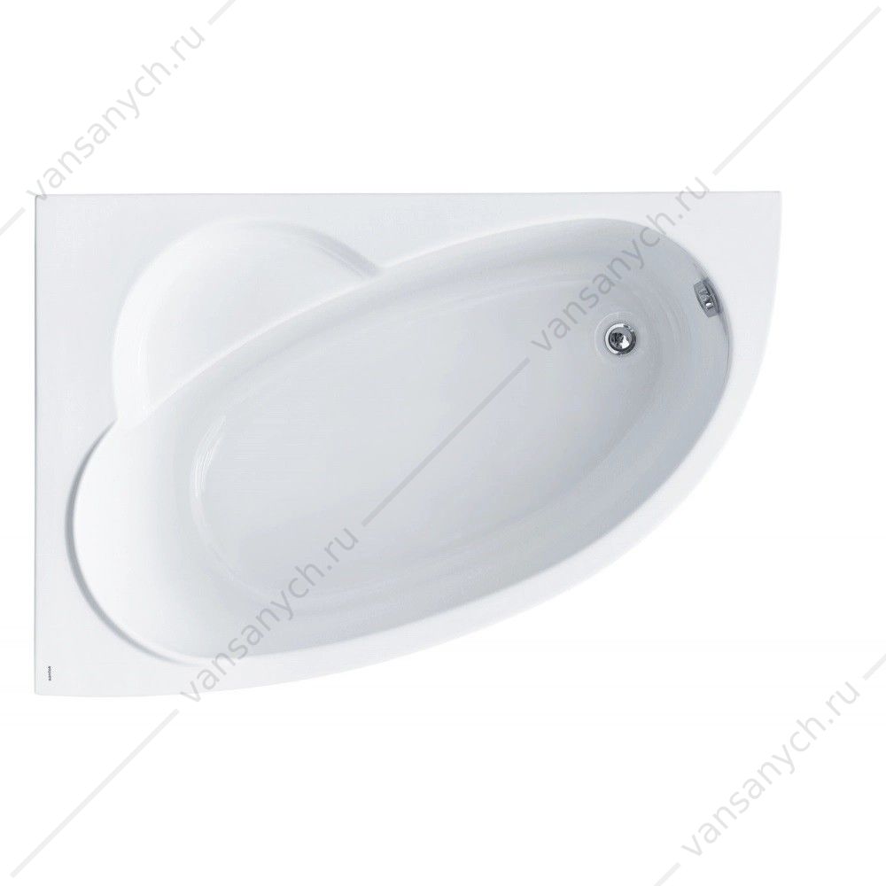 1.WH30.2.394 Ванна 150х100 L(левая) акриловая Santek Шри-Ланка 1WH302394 Santek (Россия) купить в Тюмени (Ван Саныч™)