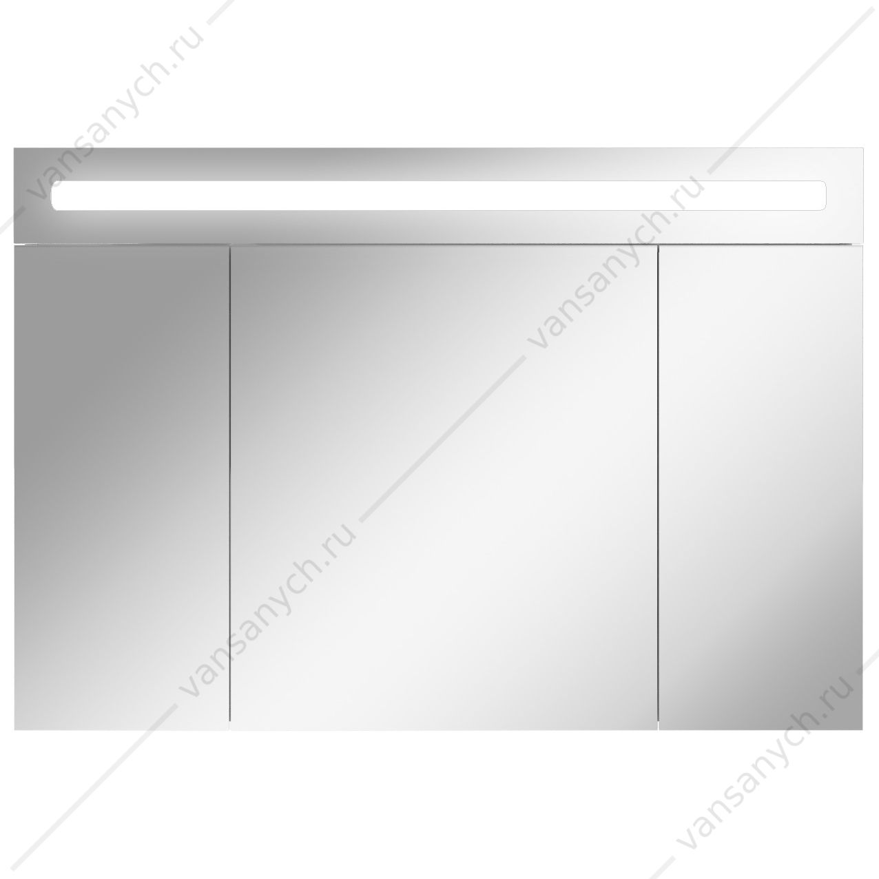Зеркало-шкаф 105 с подсветкой LED Аврора Домино DV8013HZ Домино (Россия) купить в Тюмени (Ван Саныч™)