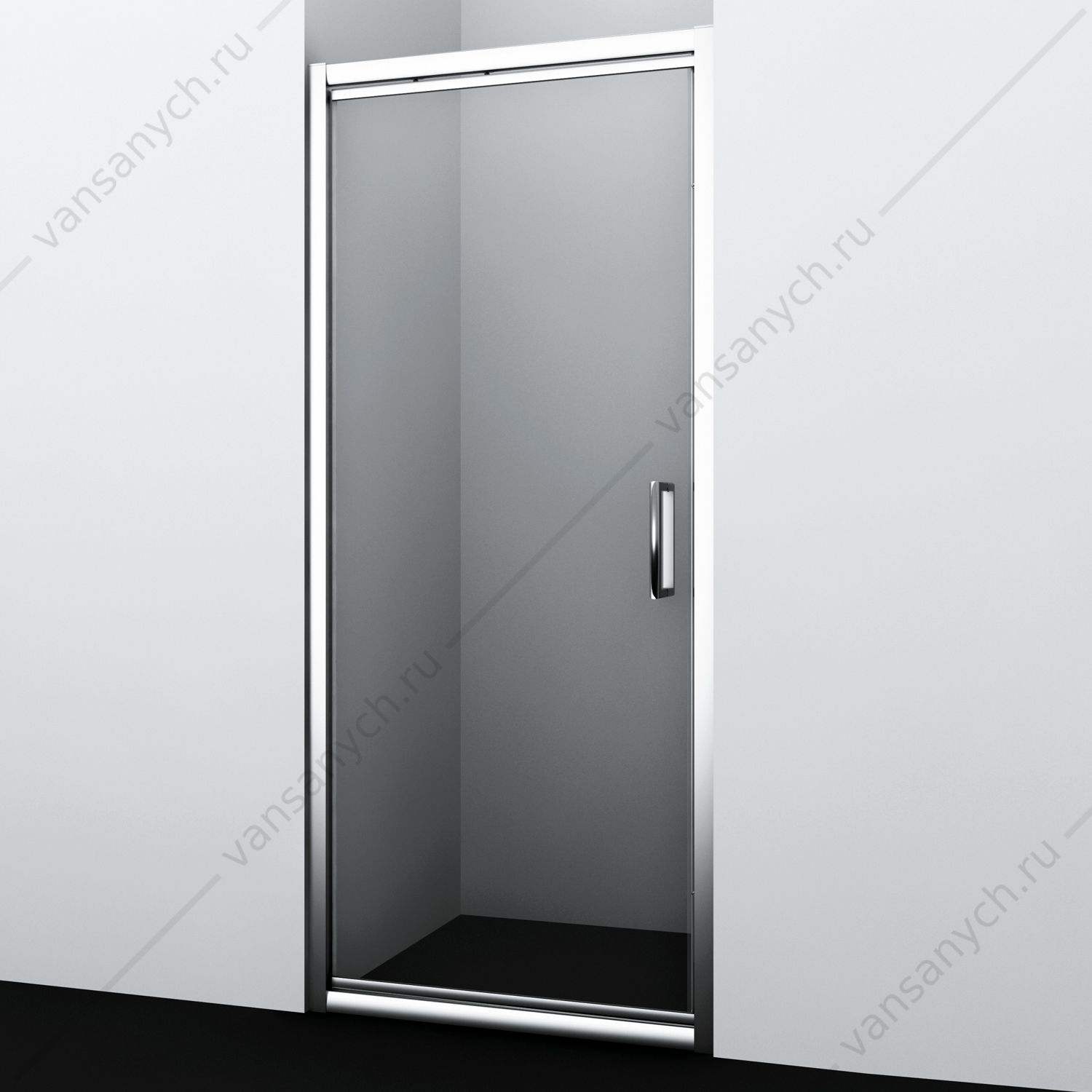 9062371 Душевая дверь 80х200 Salm 27I27, хром WasserKraft (Германия) купить в Тюмени (Ван Саныч™)