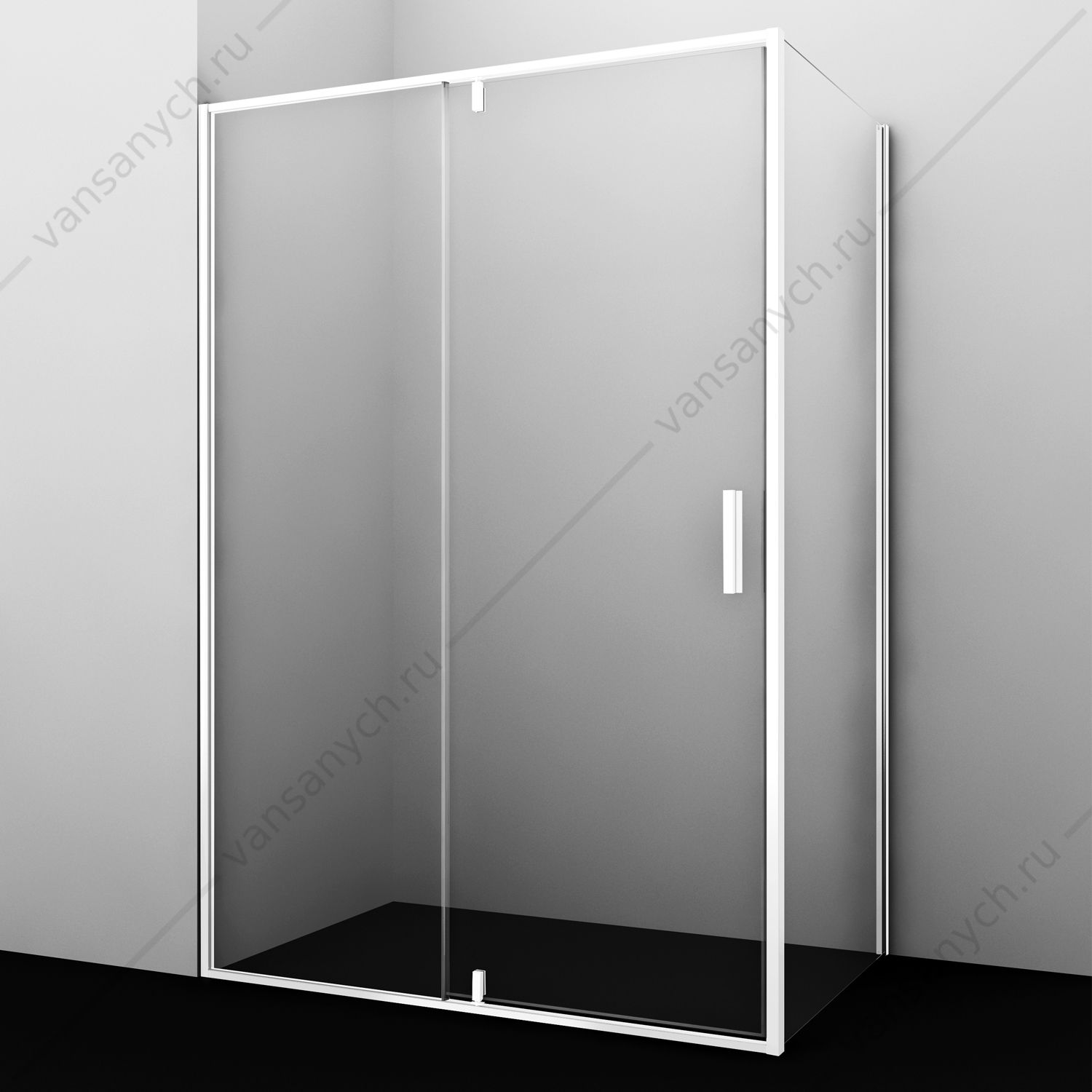 SET1519 Душевой уголок 120х90х200 Neime 19P07, белый WasserKraft (Германия) купить в Тюмени (Ван Саныч™)