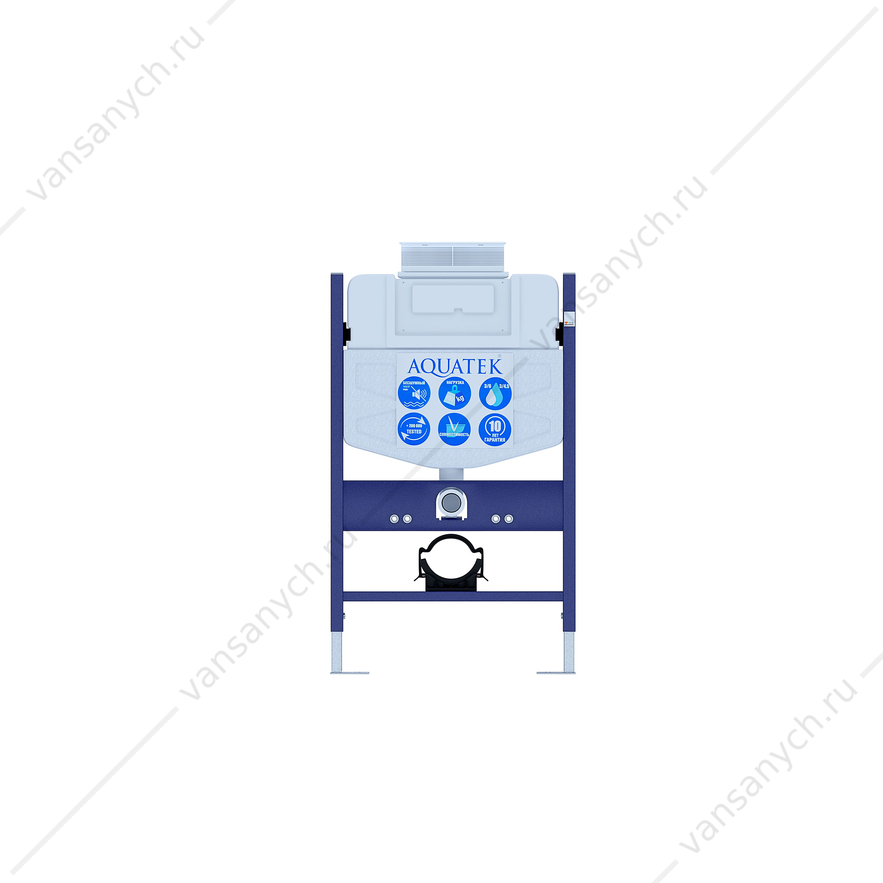 Инсталляция с верхней кнопкой смыва Aquatek INS-0000018  Aquatek (Россия) купить в Тюмени (Ван Саныч™)